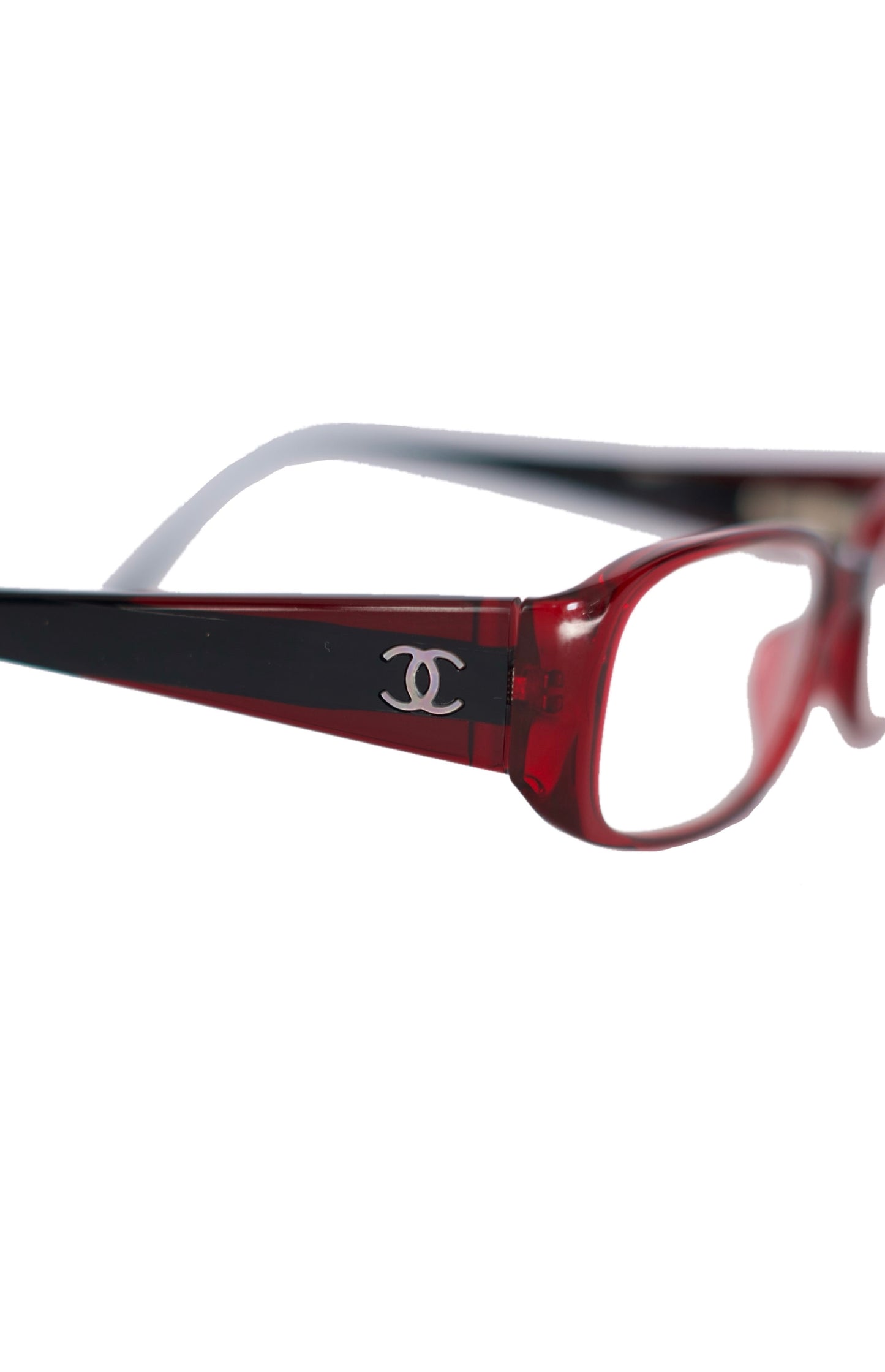 Chanel Square Eyeglasses - Red CC