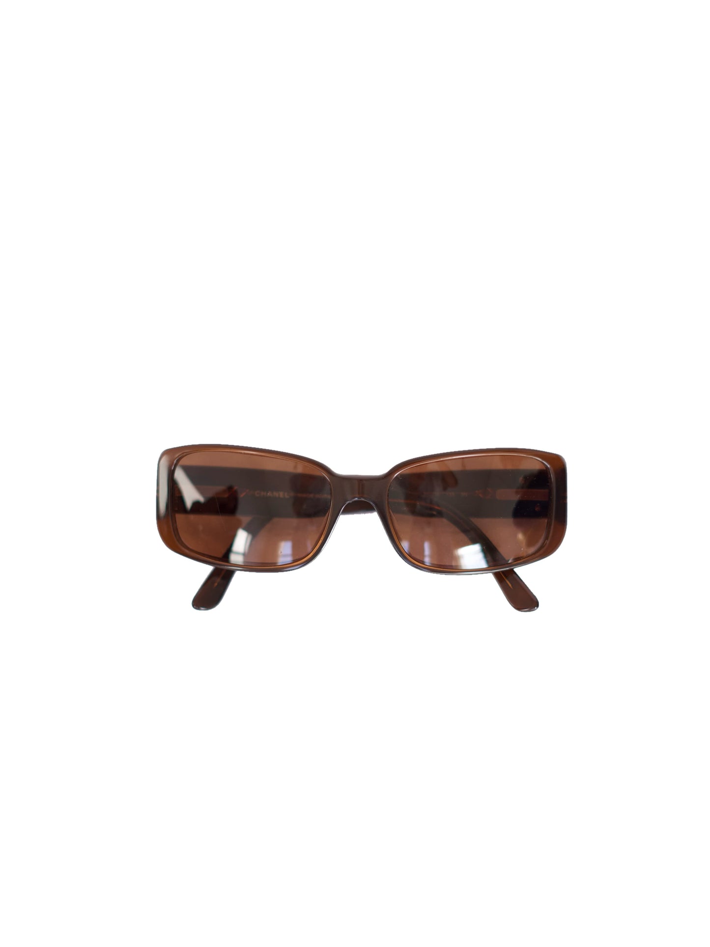 Chanel Shield Sunglasses - Brown