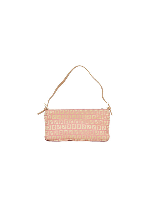Pink Zucchino Canvas Fendi Baguette