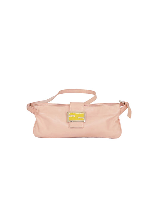 RARE Pink Leather Fendi Baguette