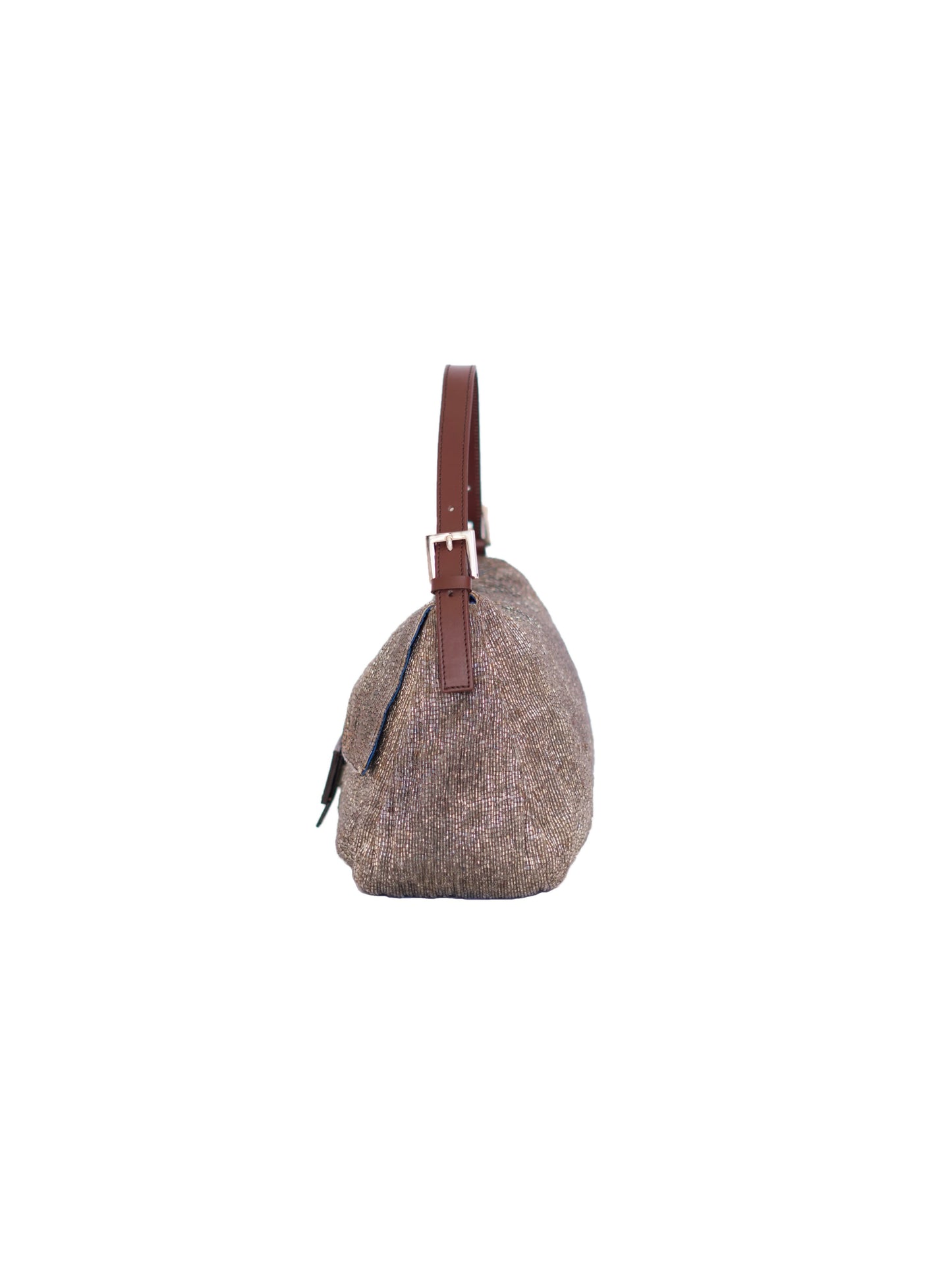 Fendi Beaded Mamma Baguette - Silver