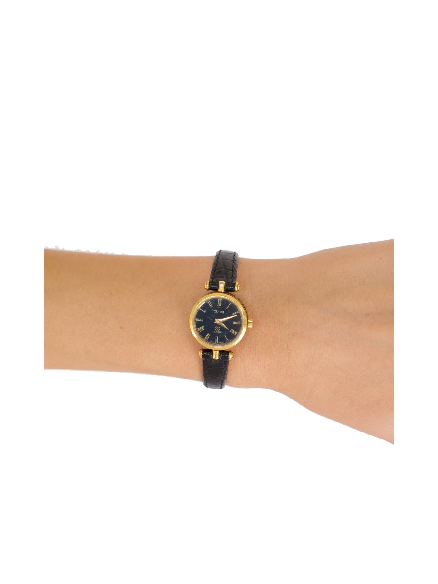 Gucci GG Vintage Watch - Black & Gold