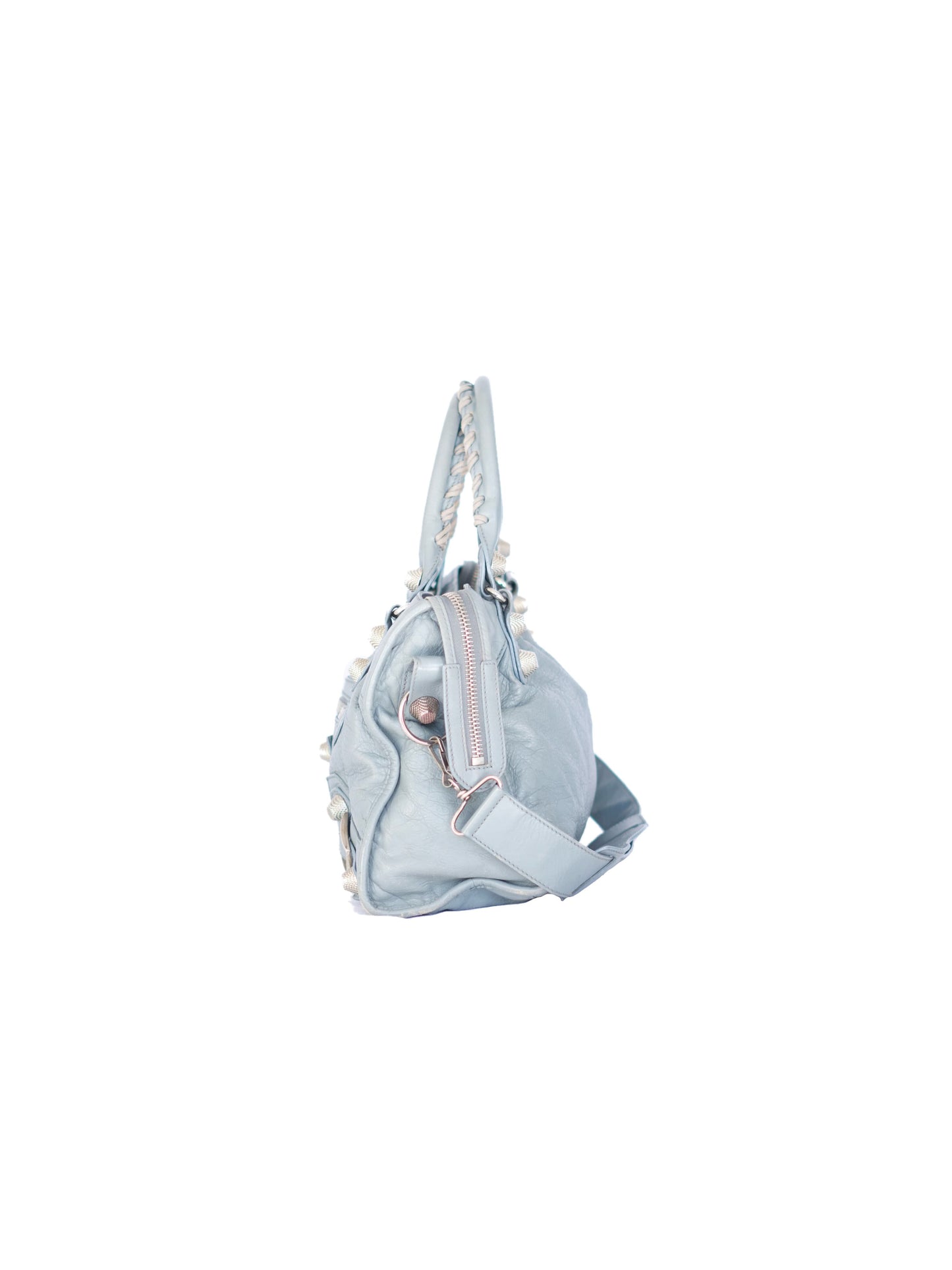 Balenciaga Motocross City Bag - Bluish Grey