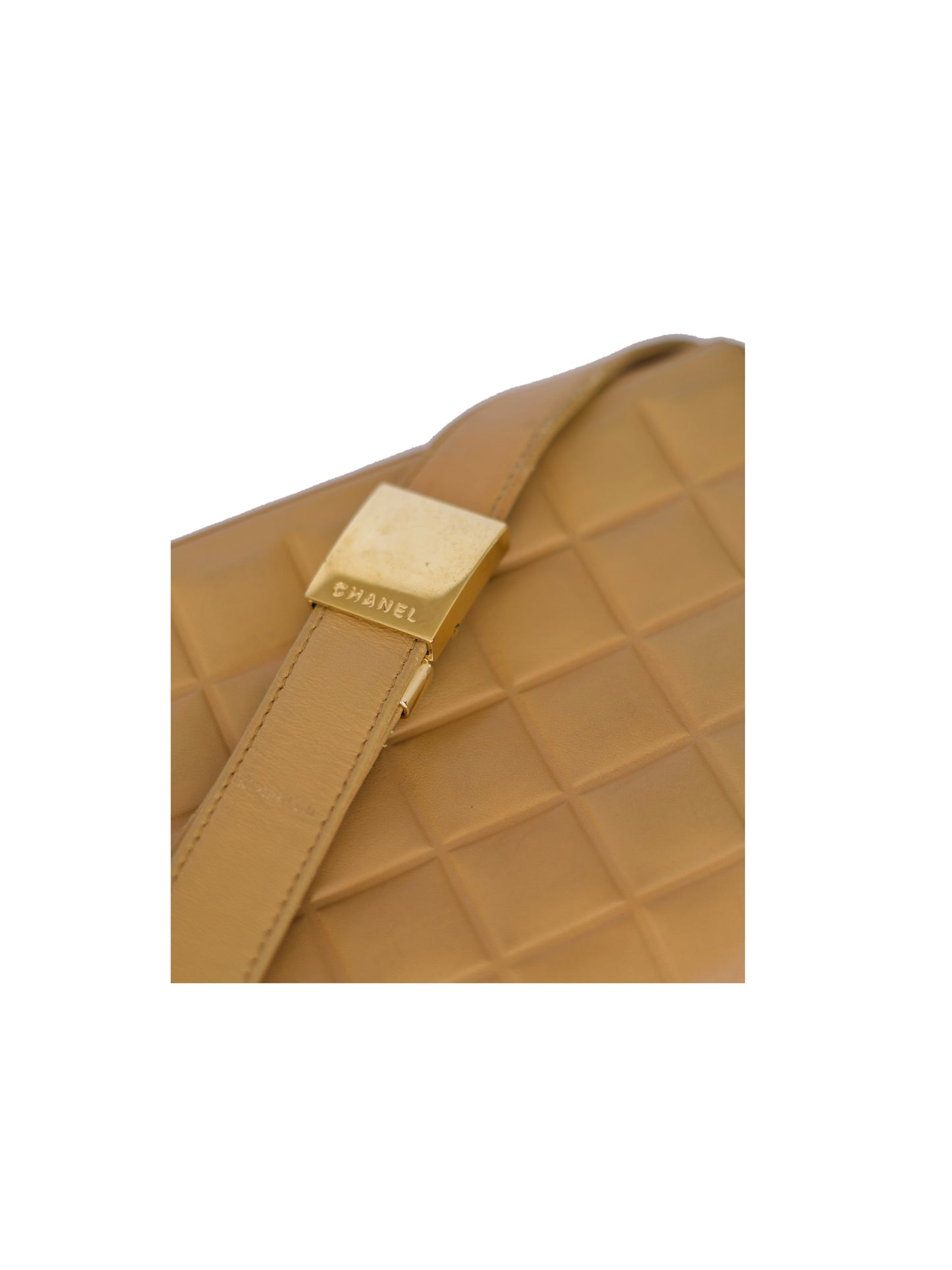 Chanel Chocolate Bar Bag - Tan Lambskin