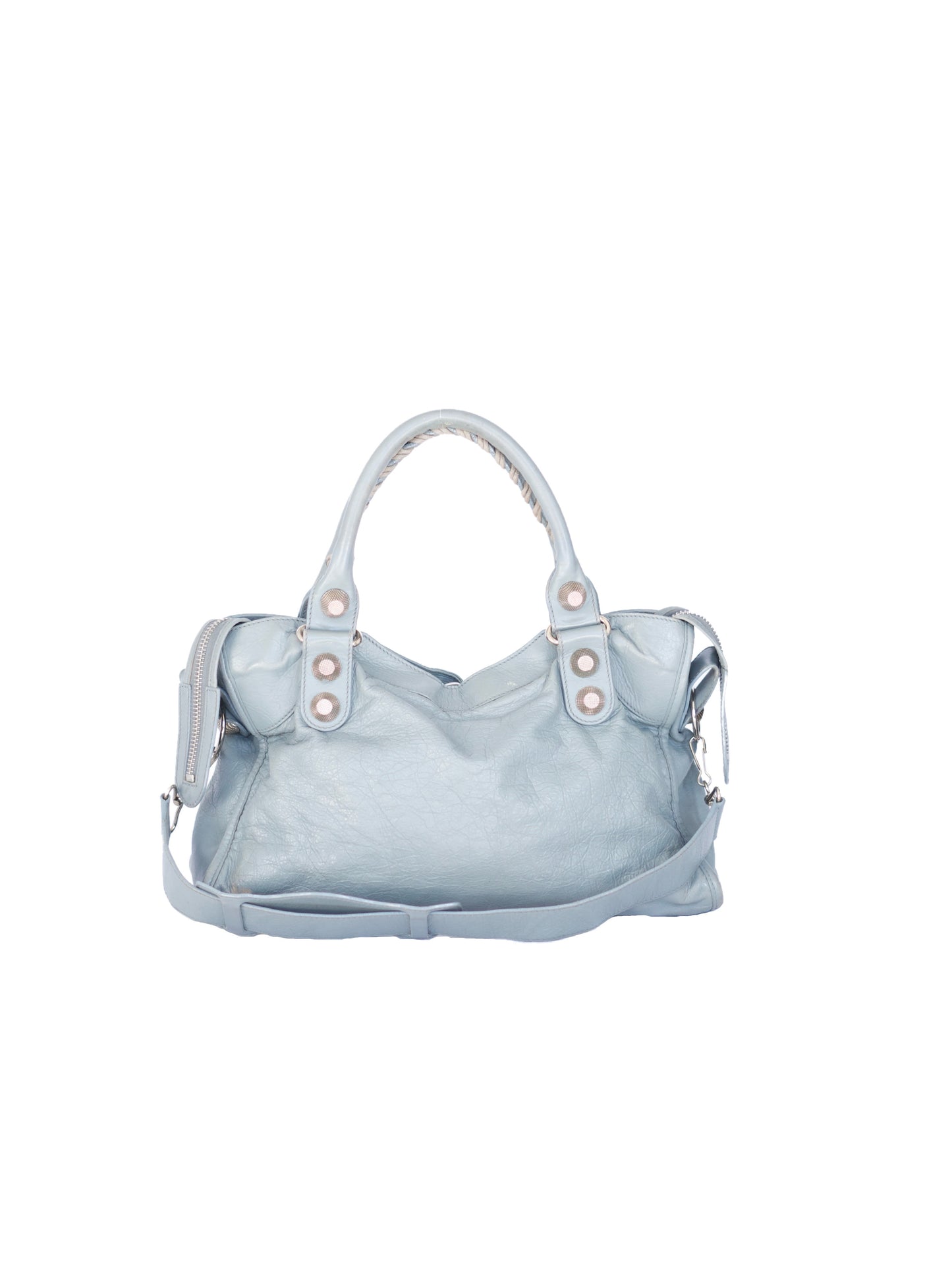 Balenciaga Motocross City Bag - Bluish Grey