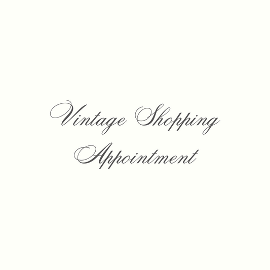 Vintage Shopping Appointment