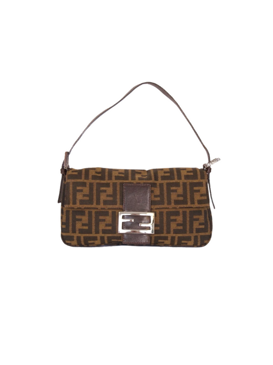 Fendi Baguette in Brown Zucca Canvas