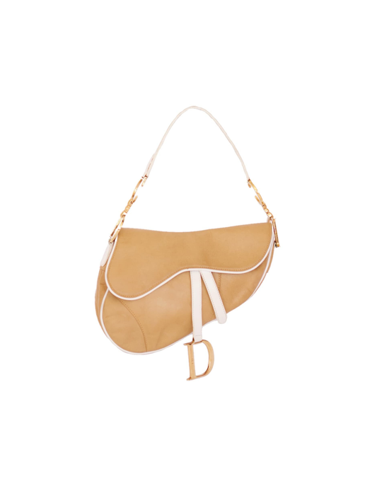 Christian Dior Saddle Bag - Tan